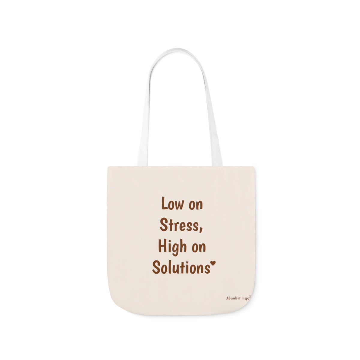 Creme and Brown Tote Bag