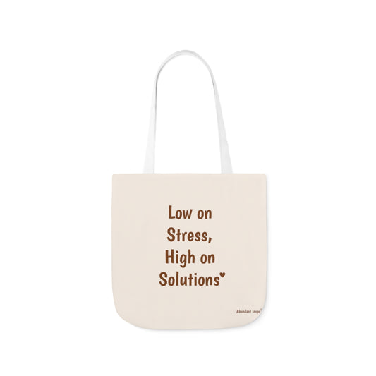 Creme and Brown Tote Bag